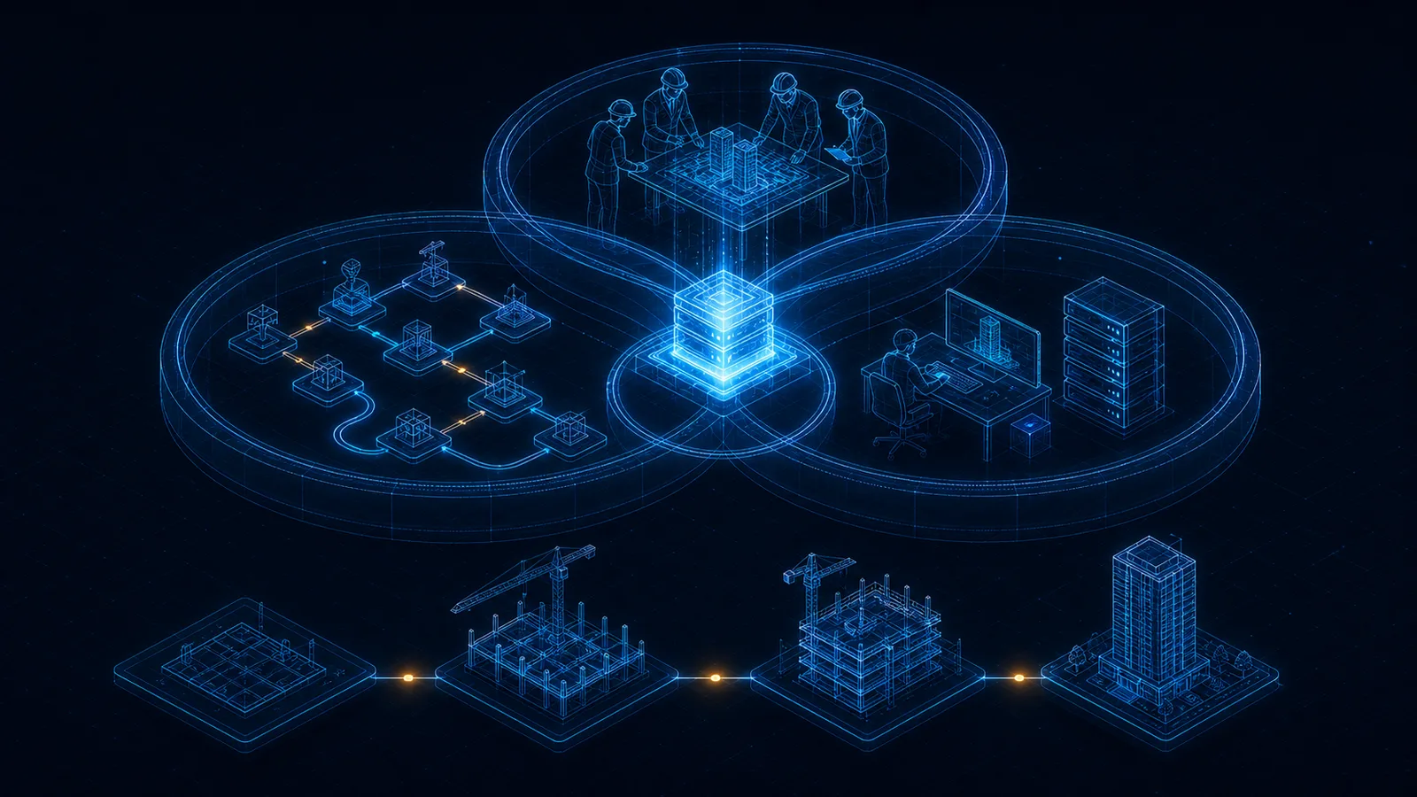 Pessoas, processos e tecnologia convergindo para uma base contínua de dados ao longo do ciclo de vida do empreendimento